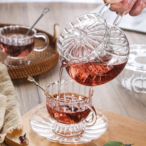 Elegant Glass Tea Set from Apollo Box