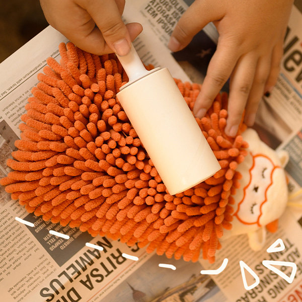 Cute Hand Towel - Chenille - White - Pink - ApolloBox