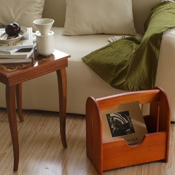 Acrylic Newspaper Storage Shelf - Orange - Gray - White from Apollo Box