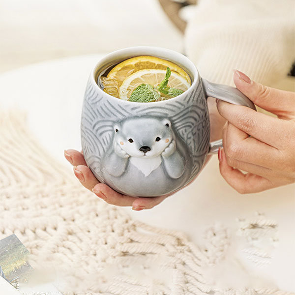 Cute Otter Mug - Ceramic - 13.5 Oz Capacity