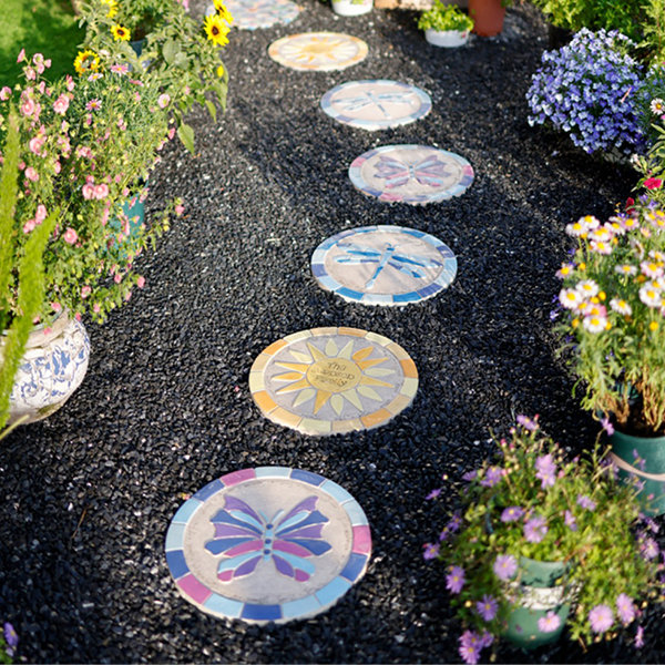 Colorful Courtyard - Stepping Stone - Sun - Flower - 4 Patterns from Apollo  Box