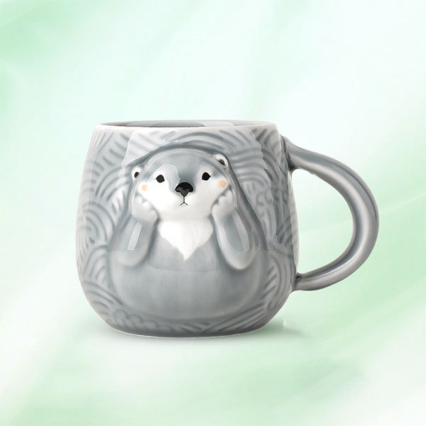 Creature Cups SEA OTTER Ceramic Cup (11 Ounce, Wedgewood Blue Exterior) -  3D Animal Inside Mug - Bir…See more Creature Cups SEA OTTER Ceramic Cup (11