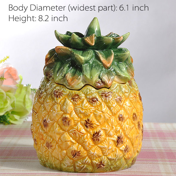 Pineapple Storage Jar Ceramic 2 Sizes Apollobox