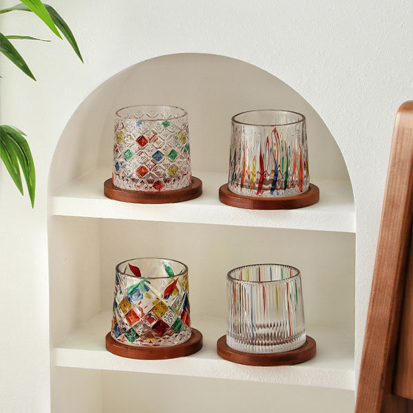 Stylish Tribal Totem Cocktail Cups - Glass - 7 Patterns from Apollo Box