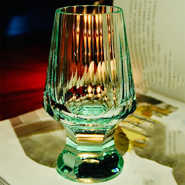Crystal Wine Glass - Green