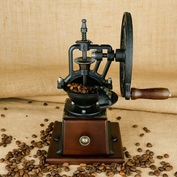Vintage Manual Coffee Grinder - Zinc Alloy - Stainless Steel - 2