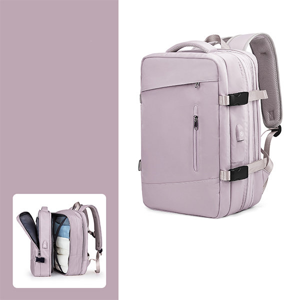 Large Capacity Travel Backpack - Fabric - Purple - Mint - 7 Colors