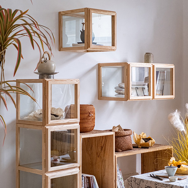 Wooden Storage Rack - Double Layers - Beech Wood from Apollo Box