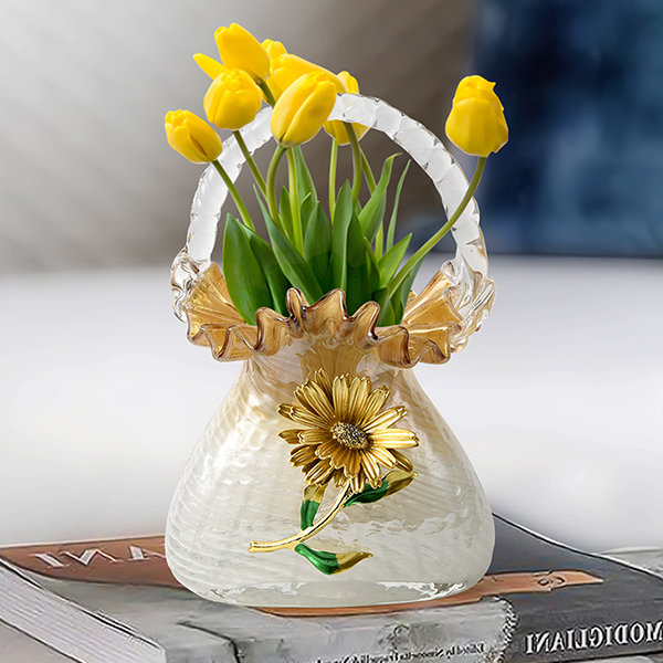 Flower Bag Vase - Glass - Small - Large