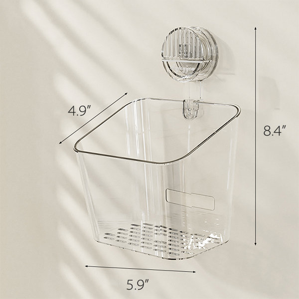 Suction Cup Hanging Basket - Set of 2 - Kitchen Organizer - Polyethylene  Terephthalate - ApolloBox