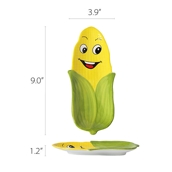Cute cartoon corn character isolated on yellow background. Vector  illustration. 29593299 Vector Art at Vecteezy