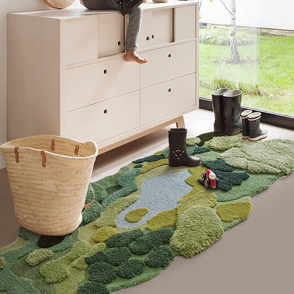 Irregular Moss Rug