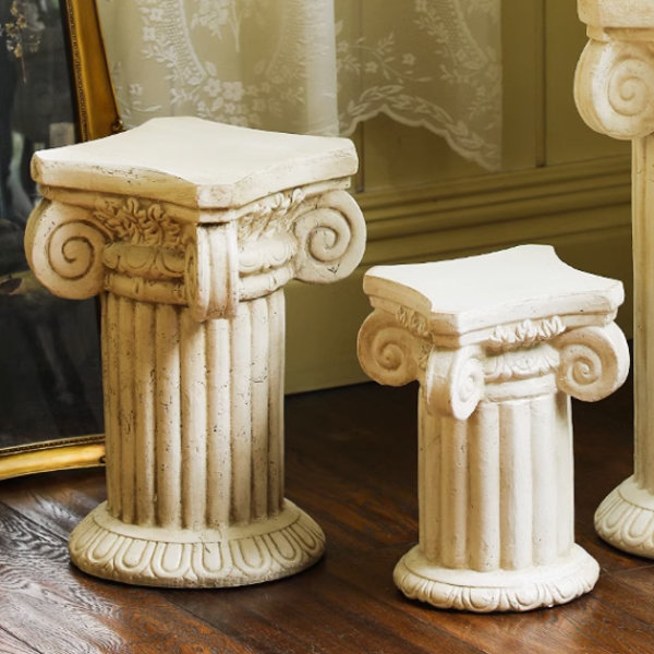 Vintage Roman Pillar Decor - Resin - Small - Large