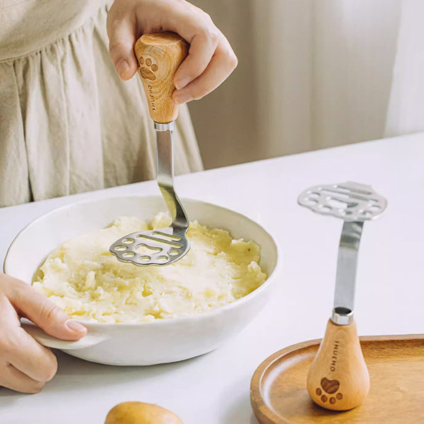  Tsugar Manual Silicone Potato Masher, Mini Potato Masher for  Non-Stick Cookware, Cooking Utensils Masher: Home & Kitchen