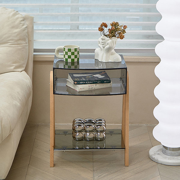 Modern Bedside Table - Wood - Gray - White - 8 Colors from Apollo Box