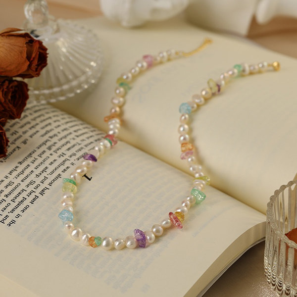 Samantha Multi Colored Stone Necklace – shopg2g