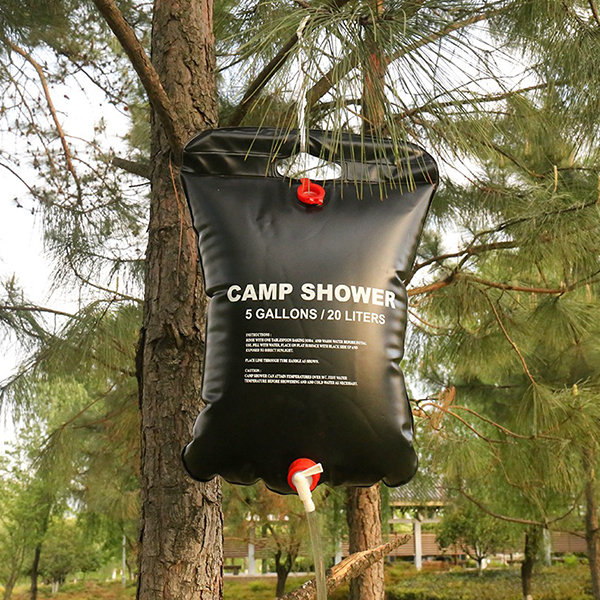 Outdoor Camping Shower Bag - Black from Apollo Box