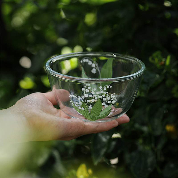 Glass Bowl with Lid from Apollo Box