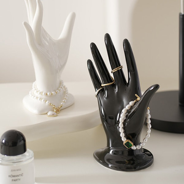 Ring Holder Hand Shape Display Rack Jewelry Stand Exquisite Smooth