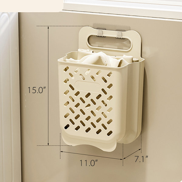 Foldable Laundry Basket - Off-white - Large Capacity - ApolloBox