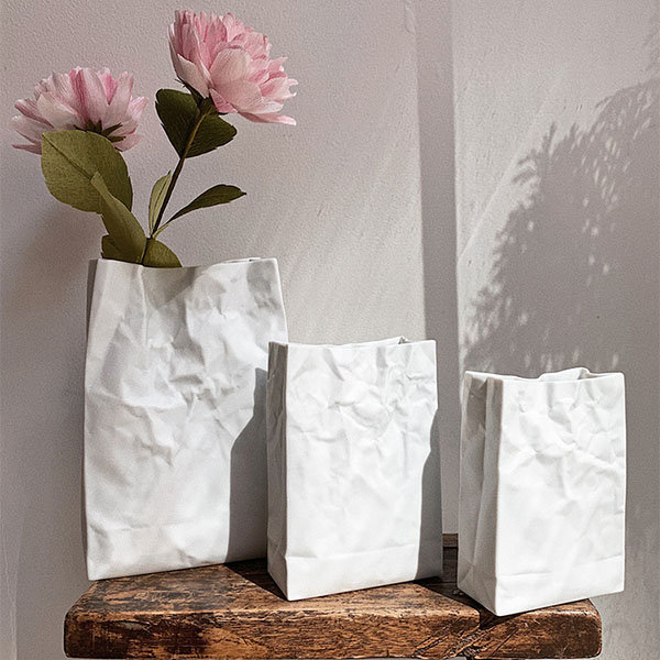 White Vase - Ceramic - 4 Sizes