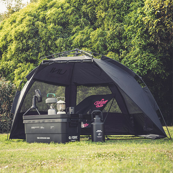 Instant Tent - Oxford Cloth - Aluminum Alloy - Black - White - ApolloBox