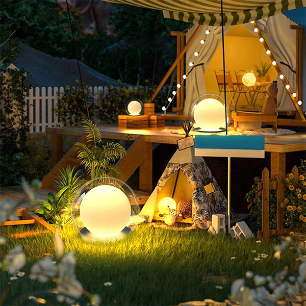 Hanging Moon Lamp - Resin - Fiberglass - 2 Sizes - Outdoor Garden from  Apollo Box
