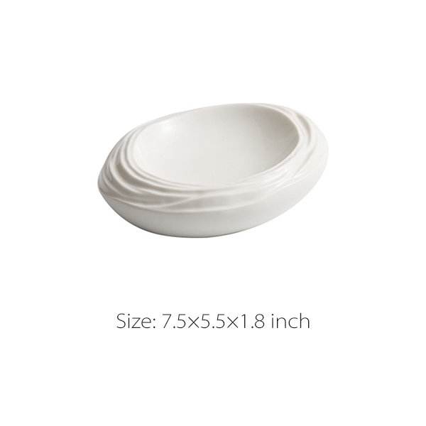 White Oval Plate - Ceramic - 3 Sizes