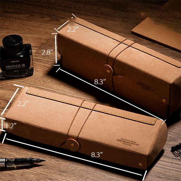 Alfons Slim pencil case leather vintage