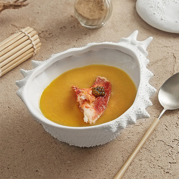 Cute Ocean Ramen Bowl - Ceramic - Crab - Pufferfish - ApolloBox