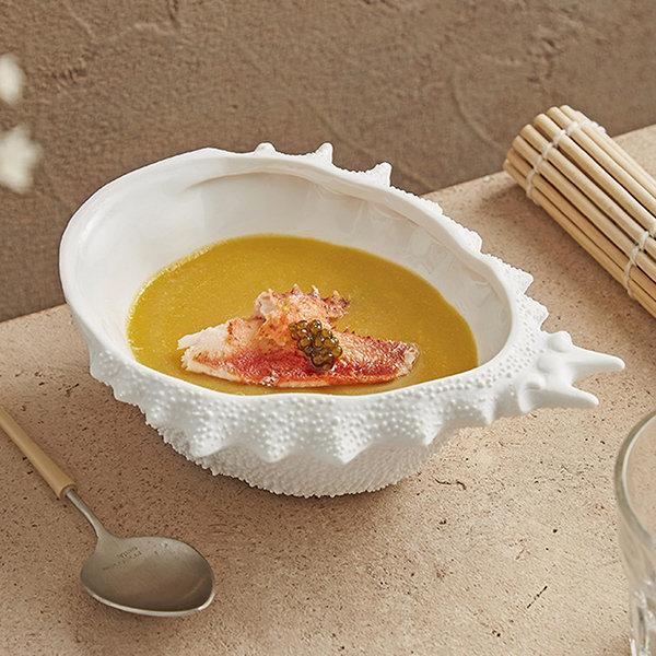 Cute Ocean Ramen Bowl - Ceramic - Crab - Pufferfish - ApolloBox