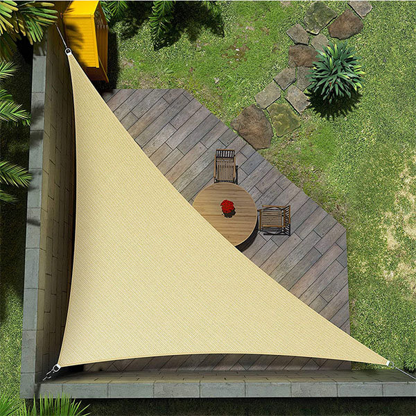 Triangle tent outlet canopy