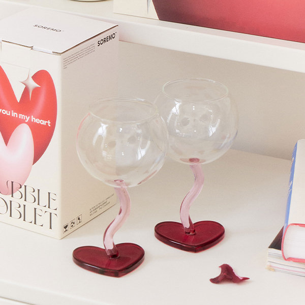 Rose Wine Glass - Champagne Glass - Romantic Gift - ApolloBox