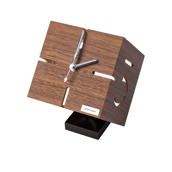 Cube Desk Clock - Handmade - Walnut - Wood - ApolloBox