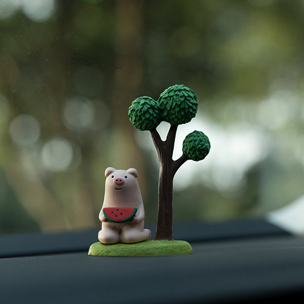 Tree Car Decor - Resin - Pig - Penguin - ApolloBox