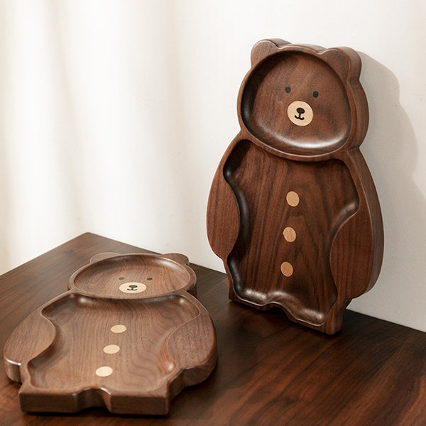 Adorable Bear Serving Board - Wooden - Hand-polished Smooth