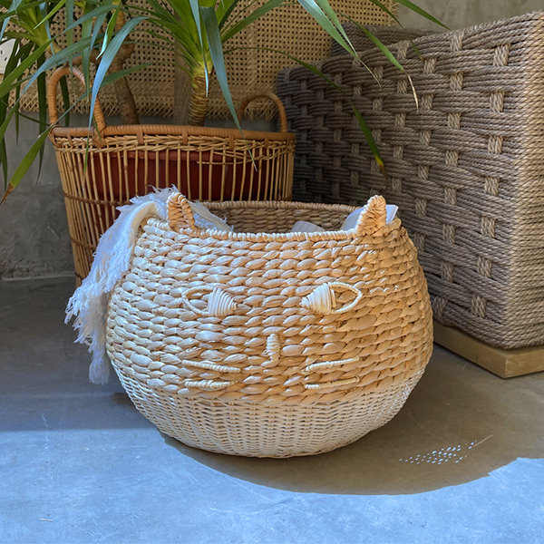 Rattan Basket Bag, Cute Acorn Shaped Multifunctional Kids Rattan Storage  Basket Hand Woven For Home 