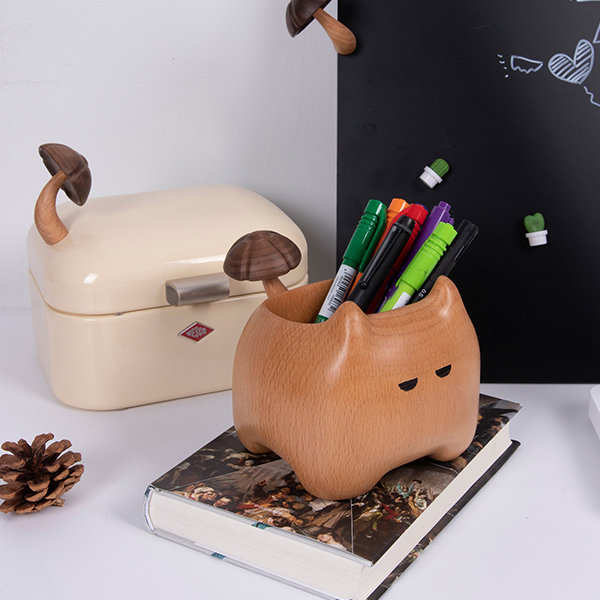 Wood Pencil Holder from Apollo Box