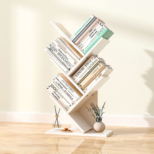 Wood Magazine Rack Floor, Magazine Rack Stand, Wooden Bookshelf