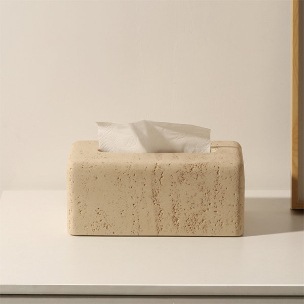 Tissue Box Cover in Stone