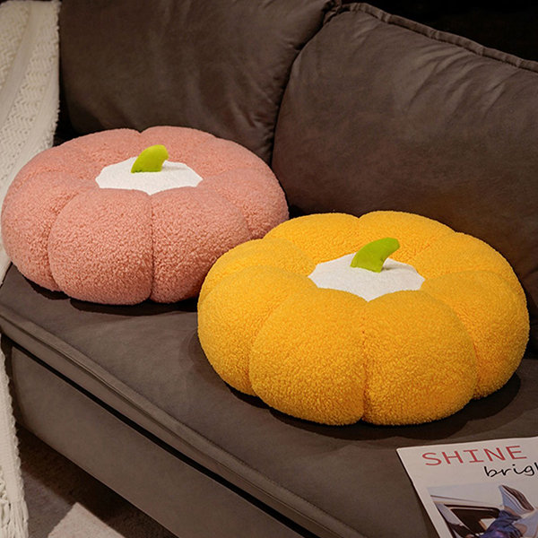 Pumpkin Floor Pillow Plush Round Chair Seat Cushion Large