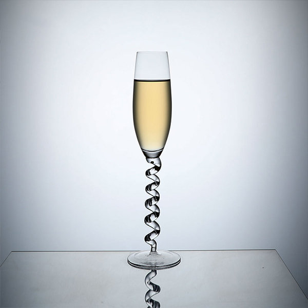 Textured Champagne Glass from Apollo Box