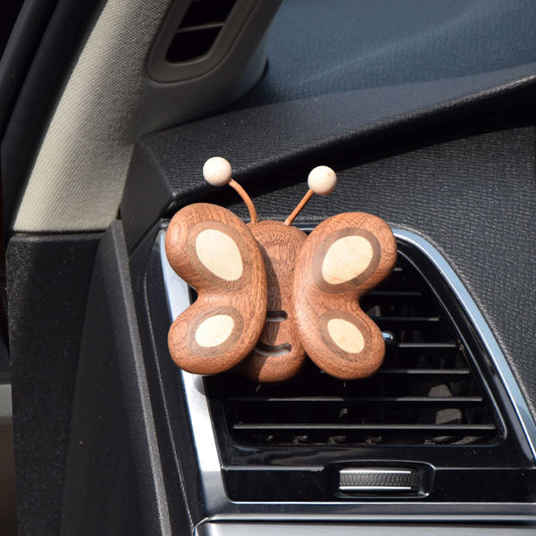 Car Butterfly Aroma Diffuser - Ebony - Fresh Journey - Magnetic