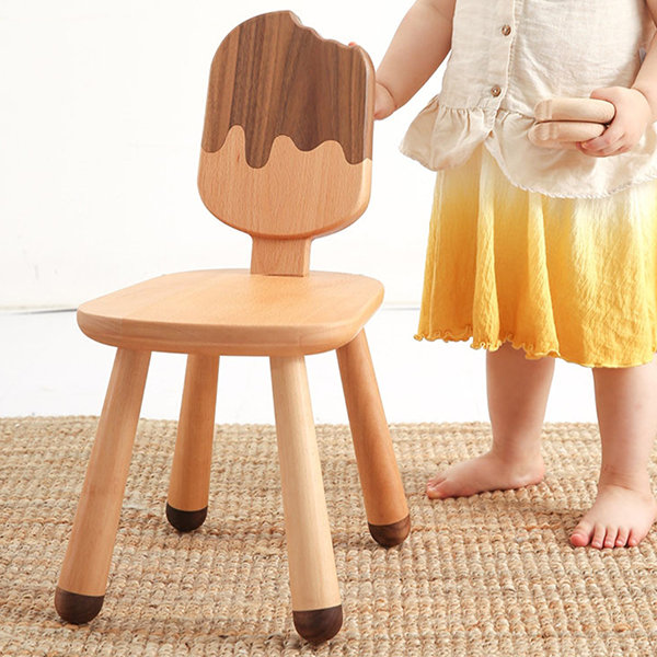 Cream wooden online chair