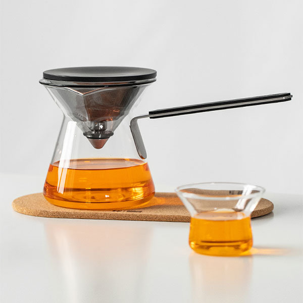 Vintage Glass Coffee Pour-Over Dripper Brewer Set - Blend