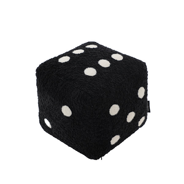 Dice Shaped Throw Pillow - Black - White - Ideal For Gaming Enthusiasts -  ApolloBox