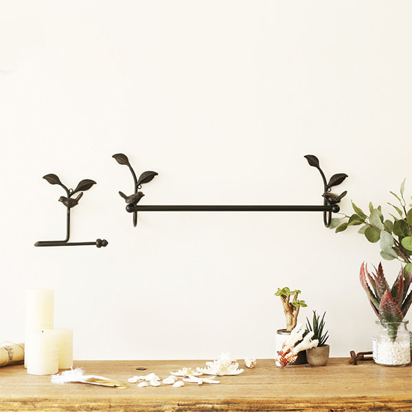 Wall-Mounted  Leaf - Wrought Iron Coat Rack