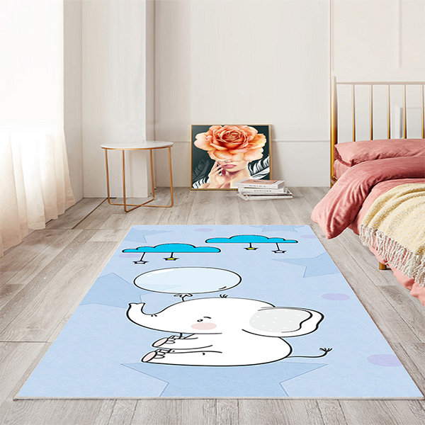Cartoon Cat Rug Bedroom Bedside Carpet Irregular Cute Children's