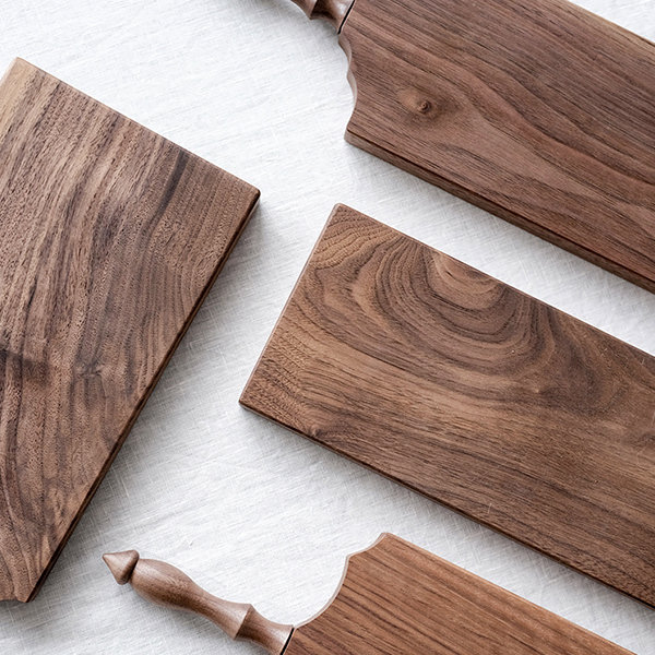 Wood Cutting Board with Walnut and White Ash