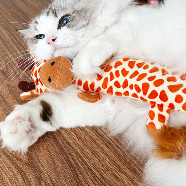 Cartoon Cat Toy Pillow - Plush - Giraffe - Lion - Mouse - Cute Animal Shape  - ApolloBox
